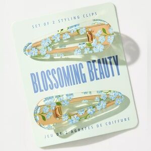 Blossoming Beauty Set of 2 Crease-Free Hair Clips